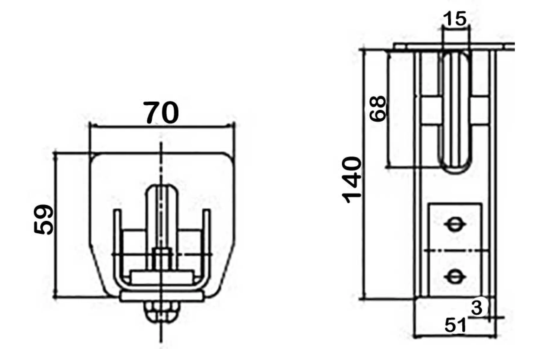Kit poarta autoportanta XS8 , greutate sustinuta 450kg